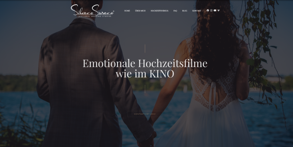 SURANO FILMS Emotionale Hochzeitsvideos - Webseite